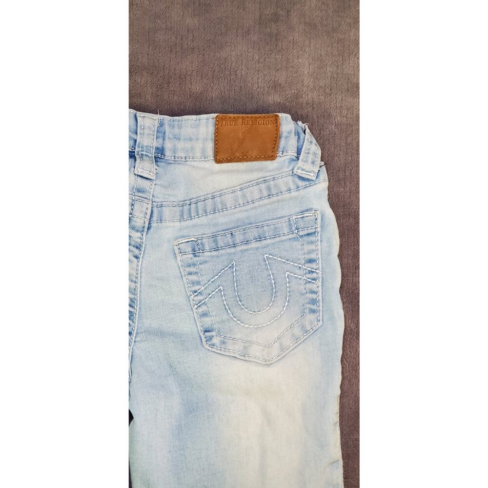 True Religion Girls Sz 7 Halle Mid-Rise Super Skinny Denim Jeans C1-203 - Picture 11 of 12
